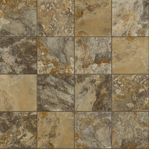 Congoleum ArmorCore Canyon View 12-ft W Cut-to-Length Adobe Rust Stone Look Low-Gloss Finish Sheet Vinyl - Image 2