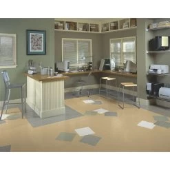Armstrong Flooring SDT 45-Piece Fossil Gray Commercial VCT Tile