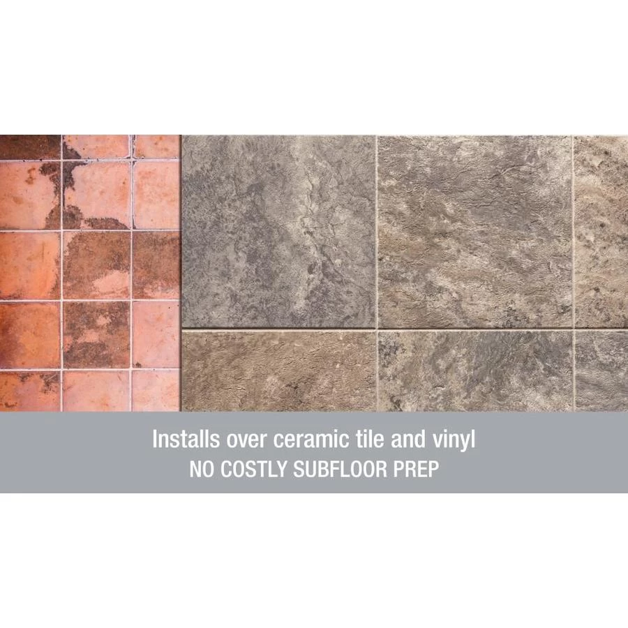 Armstrong Flooring Alterna 14-piece 16-in X 16-in Groutable Multistone Slate Blue Glue (Adhesive) Vinyl Tile - Image 3