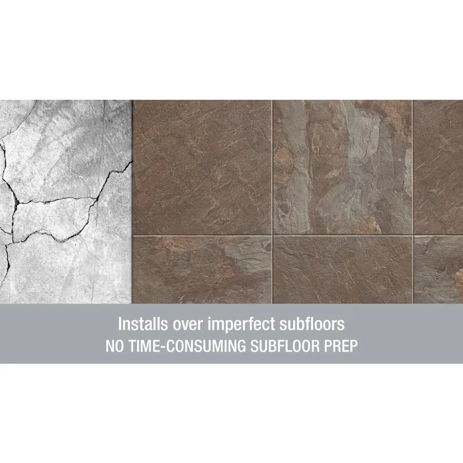 Armstrong Flooring Alterna 14-piece 16-in X 16-in Groutable Multistone Slate Blue Glue (Adhesive) Vinyl Tile - Image 2