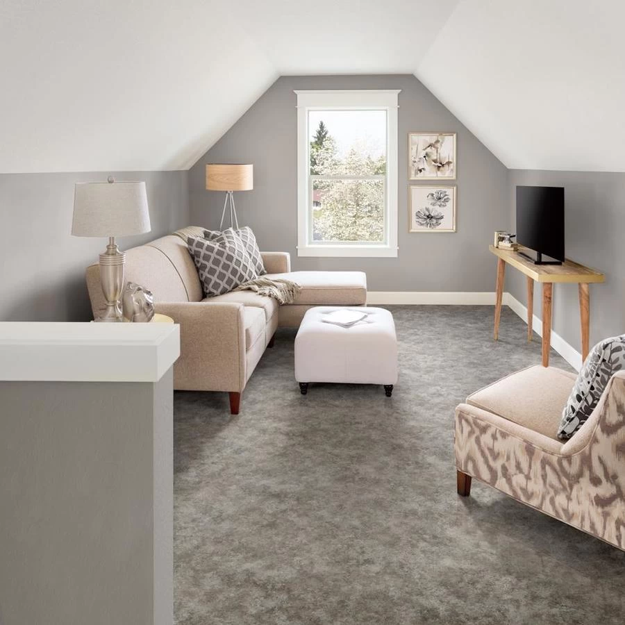 Congoleum ArmorCore Pro UR Ethereal 12-ft W Cut-to-Length Stormy Gray Stone Look Low-Gloss Finish Sheet Vinyl