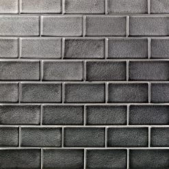 Divine Gunmetal 3 In. X 6 In. Polished Ceramic Subway Tile (32 Pieces, 4 Sq. Ft. / Case)