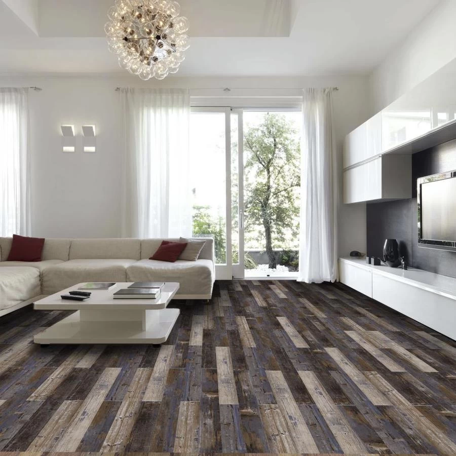 Deco Products 20-Piece 6-in X 36-in Samba. Blue, Violet, Brown, Beige Luxury Vinyl Plank Flooring - Image 3