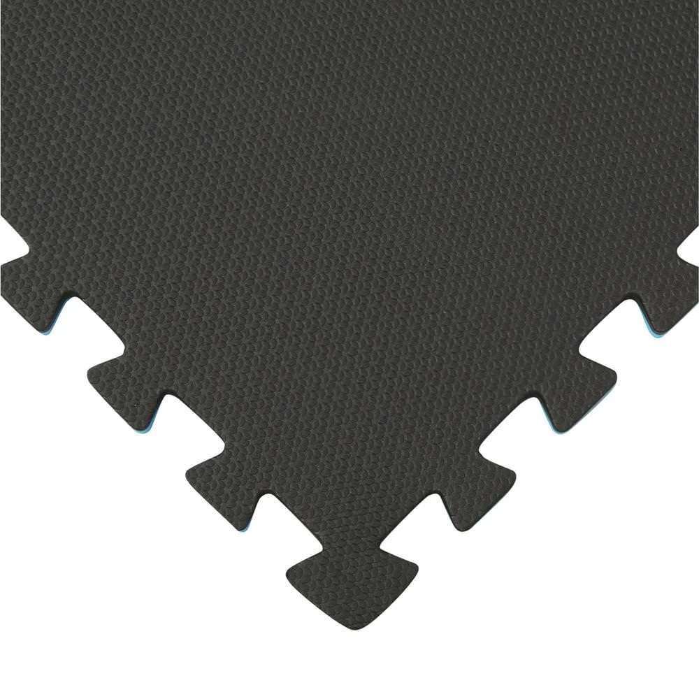 Norsk Blue/Black 24 In. X 24 In. EVA Foam Sport Multi-Purpose Reversible Interlocking Tile (24-Tile) - Image 5