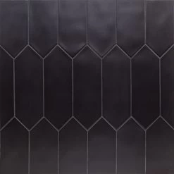 Pinnacle Black 4x12 Porcelain Tile
