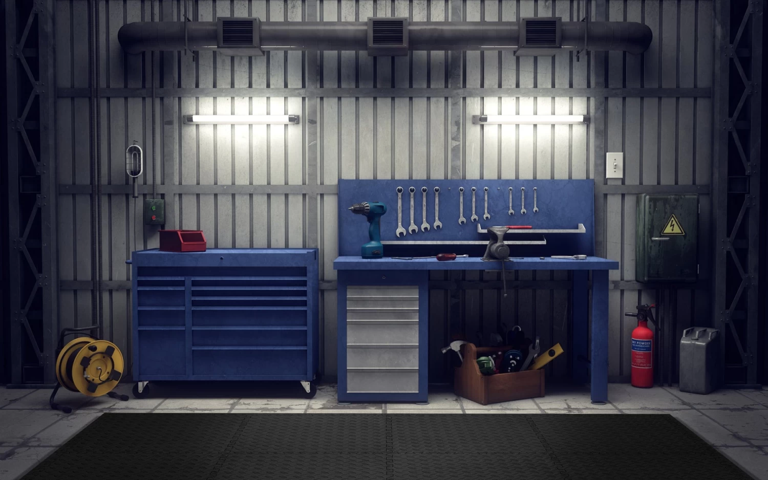 Norsk Black 24 In. X 24 In. EVA Foam Solid Color Diamond Plate Interlocking Tile (30-Tile) - Image 9