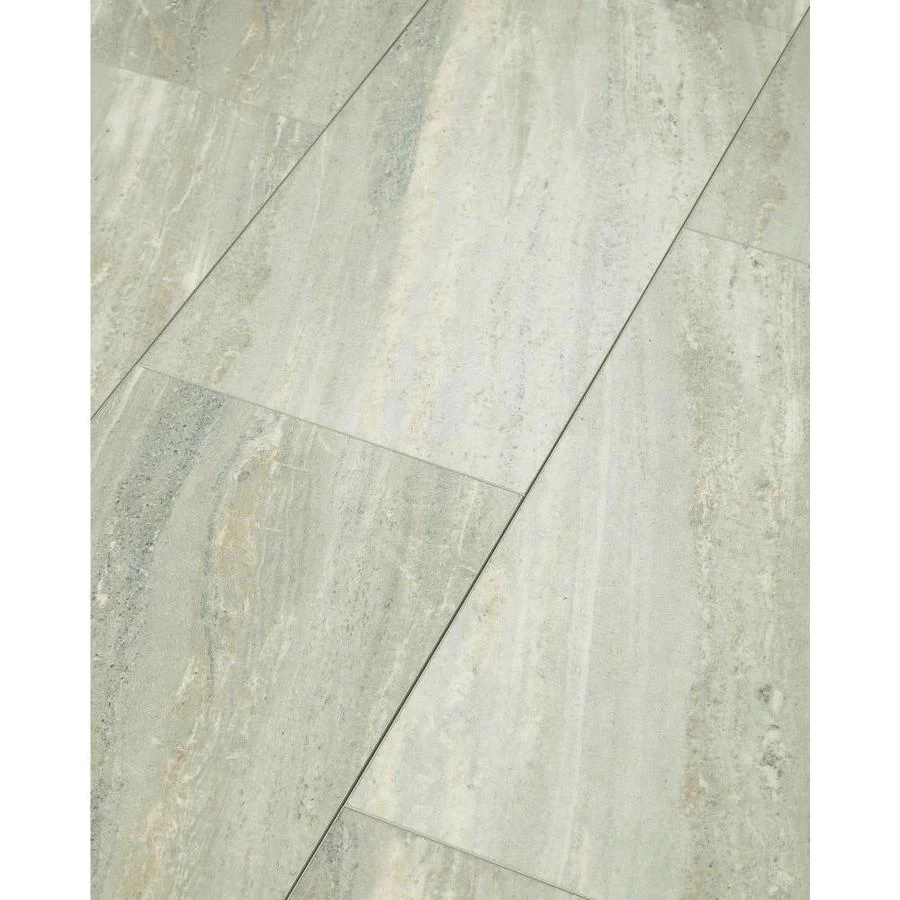 Shaw 8-Piece 12-in X 24-in Limestone Interlocking Vinyl Tile