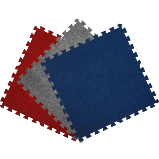 Get Rung Carpet Topped Mat With Interlocking Foam Tiles. Great Alternative To Rolled Carpet . Excellent For Trade Show, Basement Or As A Carpet Replacement Mat. (Blue, 100SQFT) - Image 4