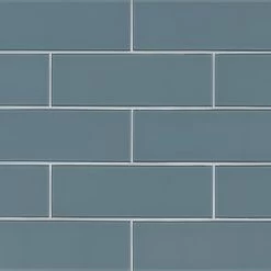 MSI Harbor 4 In. X 12 In. Textured Glass Gray Subway Tile (5 Sq. Ft. / Case)