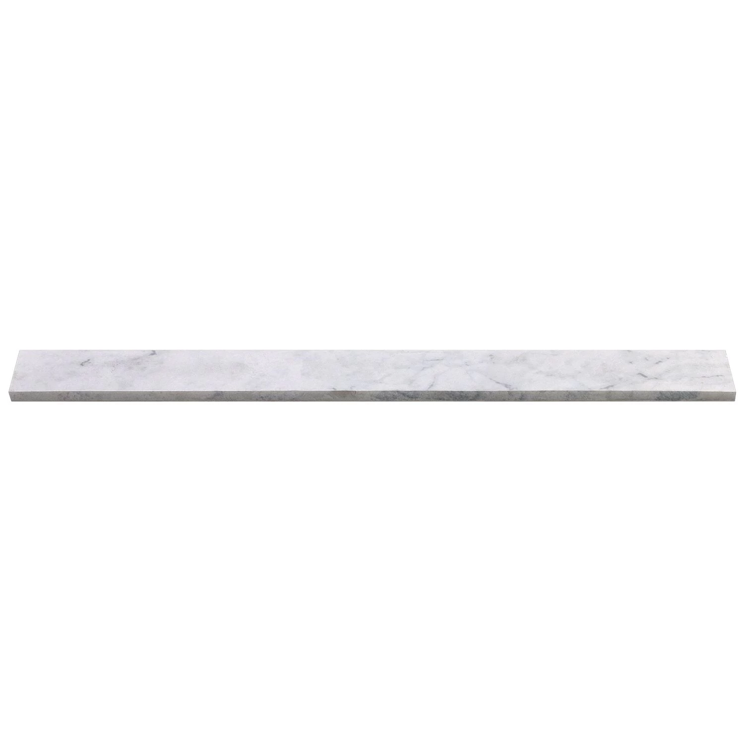 Bond Tile Elegant Bianco 3 In. X 24 In. Matte Porcelain Bullnose Tile - Image 3