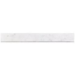 Bond Tile Elegant Bianco 3 In. X 24 In. Matte Porcelain Bullnose Tile