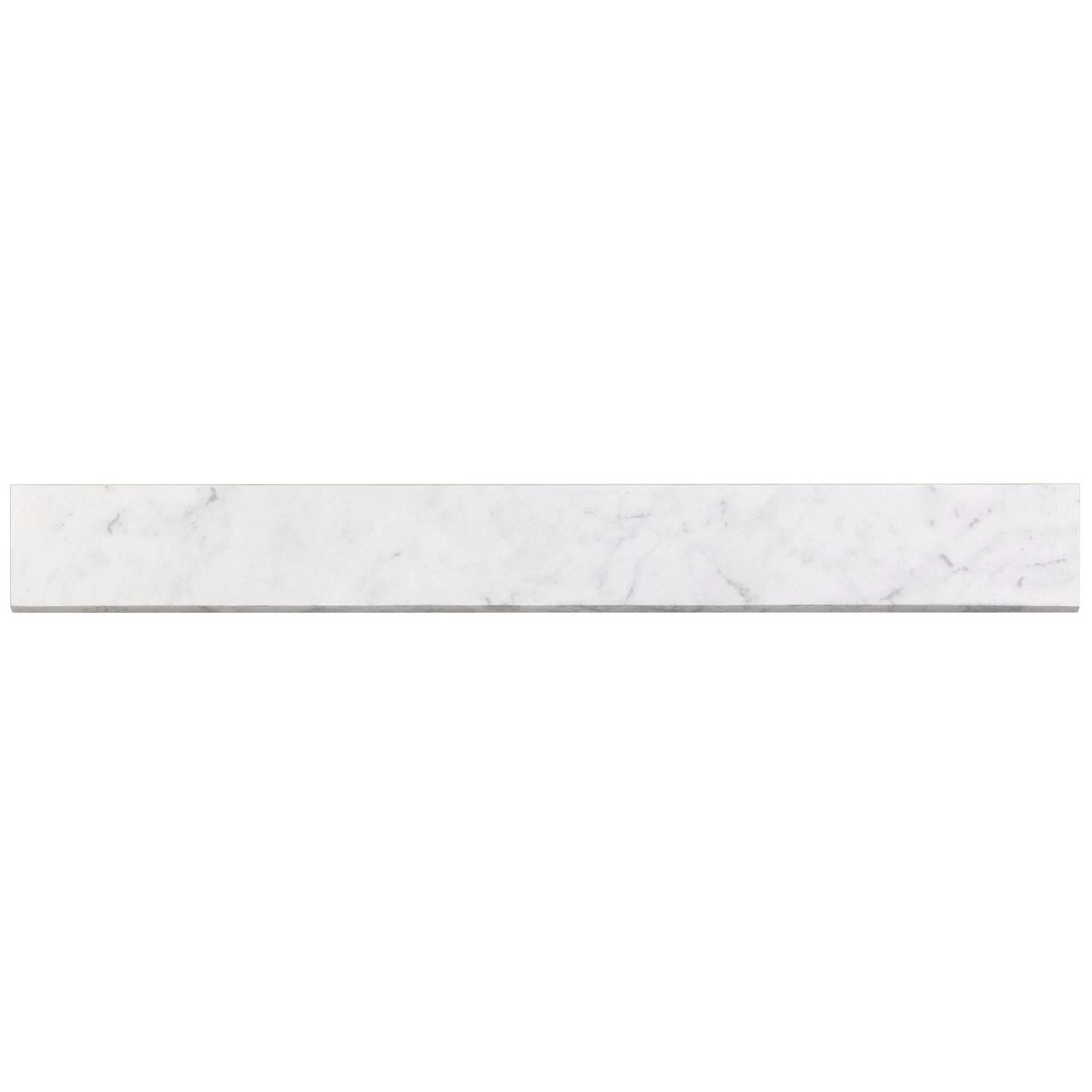 Bond Tile Elegant Bianco 3 In. X 24 In. Matte Porcelain Bullnose Tile
