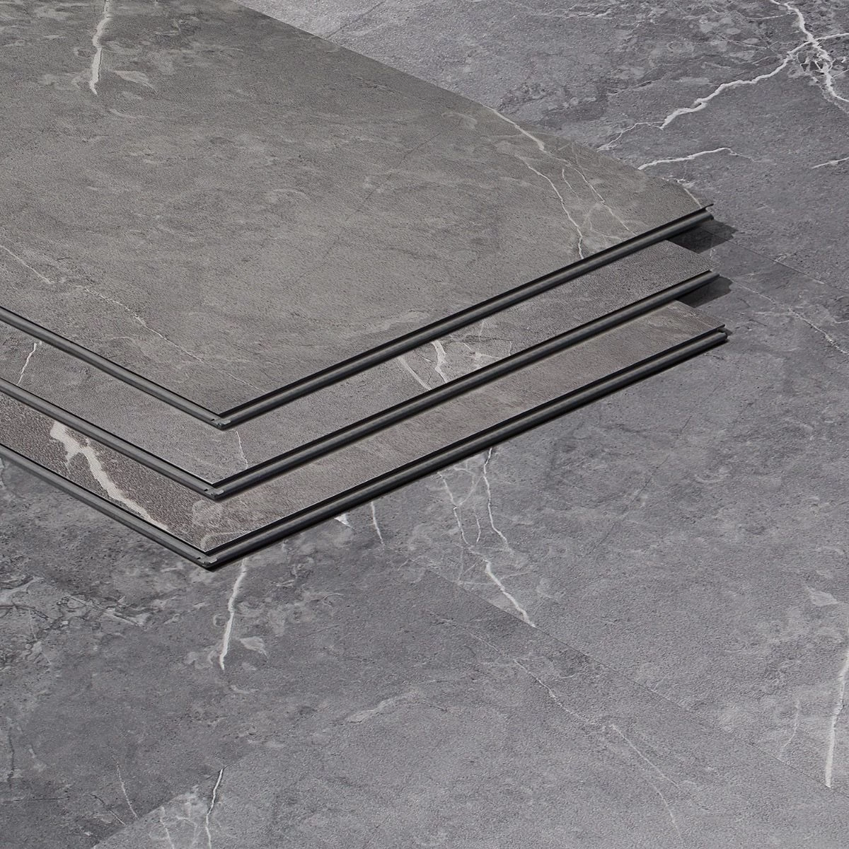 Artmore Tile Rogue Marble Beige 12-in X 24-in Waterproof Interlocking Luxury Flooring (28.04-sq Ft) - Image 3