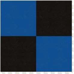 Perfection Floor Tile SodaPop Shoppe Black And Blue 20-in X 20-in Water Resistant Interlocking Luxury Flooring (16.7-sq Ft)