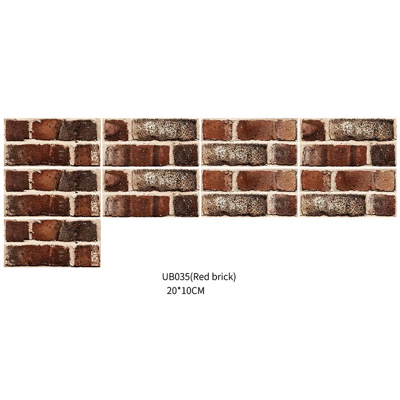 Peel & Stick Brick Kitchen Backsplash Self-Adhesive Wall Tile Stone Design - Image 4