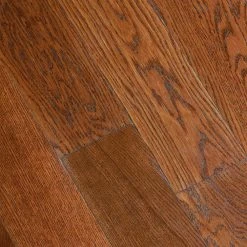Gunstock Oak 3/8 In. Thick X 5 In. Wide X Varying Length Click Lock Hardwood Flooring (19.686 Sq. Ft. / Case)