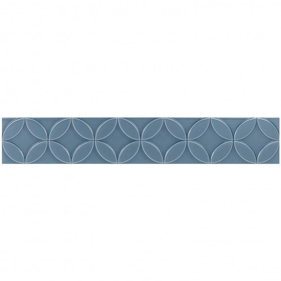 Bond Tile Sheffield Deco Blue 4 In. X 24 In. Polished Ceramic Wall Tile (8 Pieces 5.16 Sq. Ft. / Box) - Image 5