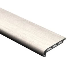 Cali Bamboo Vinyl Plus 2.07-in X 72.83-in White Aspen Prefinished Stair Nosing