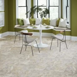 Mohawk 12-ft W Cut-to-Length Midtown Slate Stone Look Low-Gloss Finish Sheet Vinyl