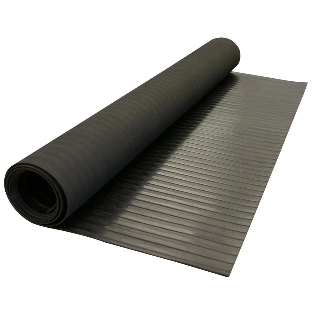 Rubber-Cal Corrugated Wide Rib 3 Ft. X 10 Ft. Black Rubber Flooring (30 Sq. Ft.) - Image 5