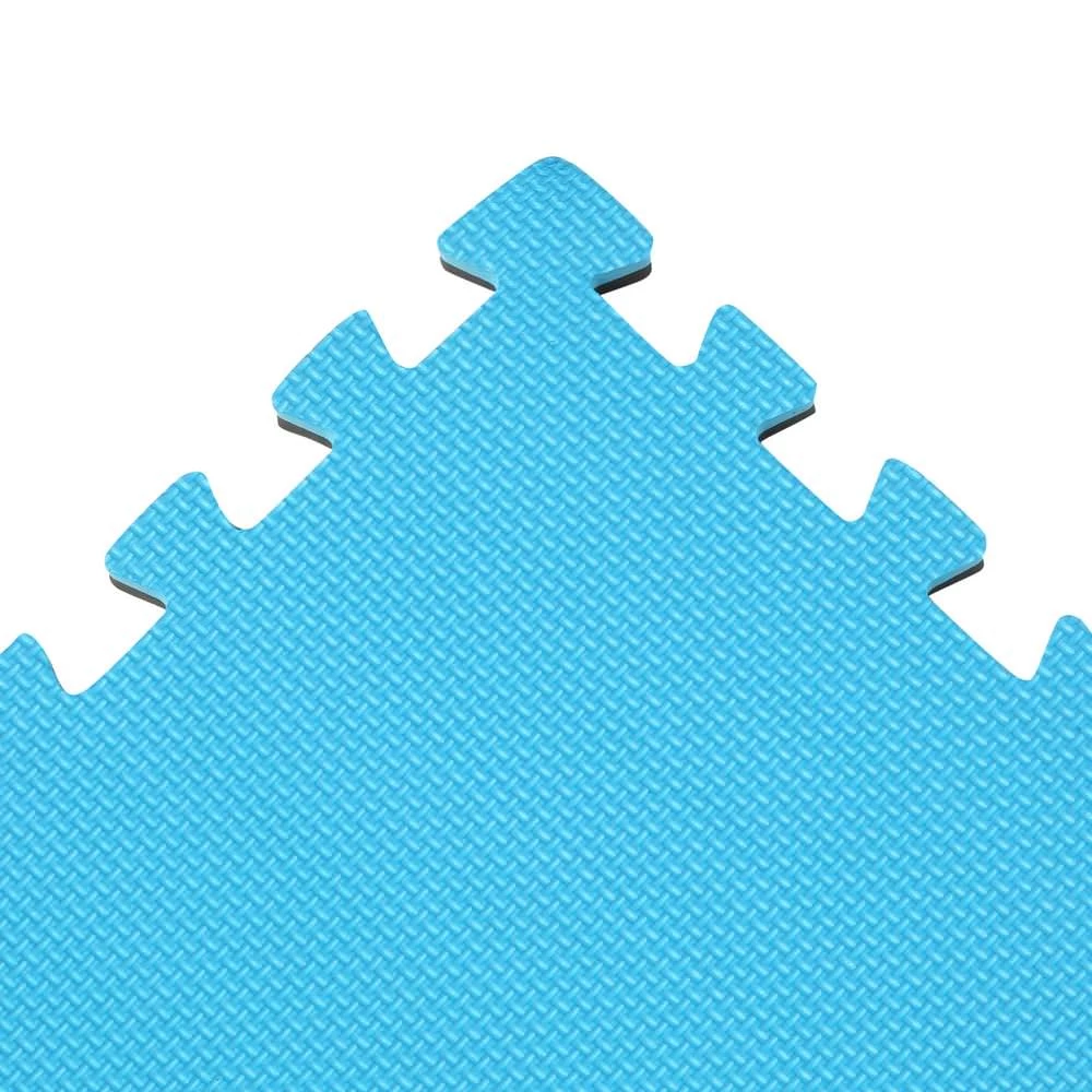 Norsk Blue/Black 24 In. X 24 In. EVA Foam Sport Multi-Purpose Reversible Interlocking Tile (24-Tile) - Image 2