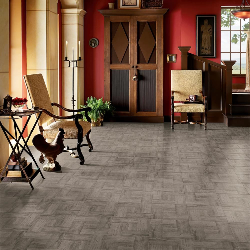 Armstrong Grey Taupe Wood 12 In. X 12 In. Residential Peel And Stick Vinyl Tile Flooring (45 Sq. Ft. / Case) - Image 2