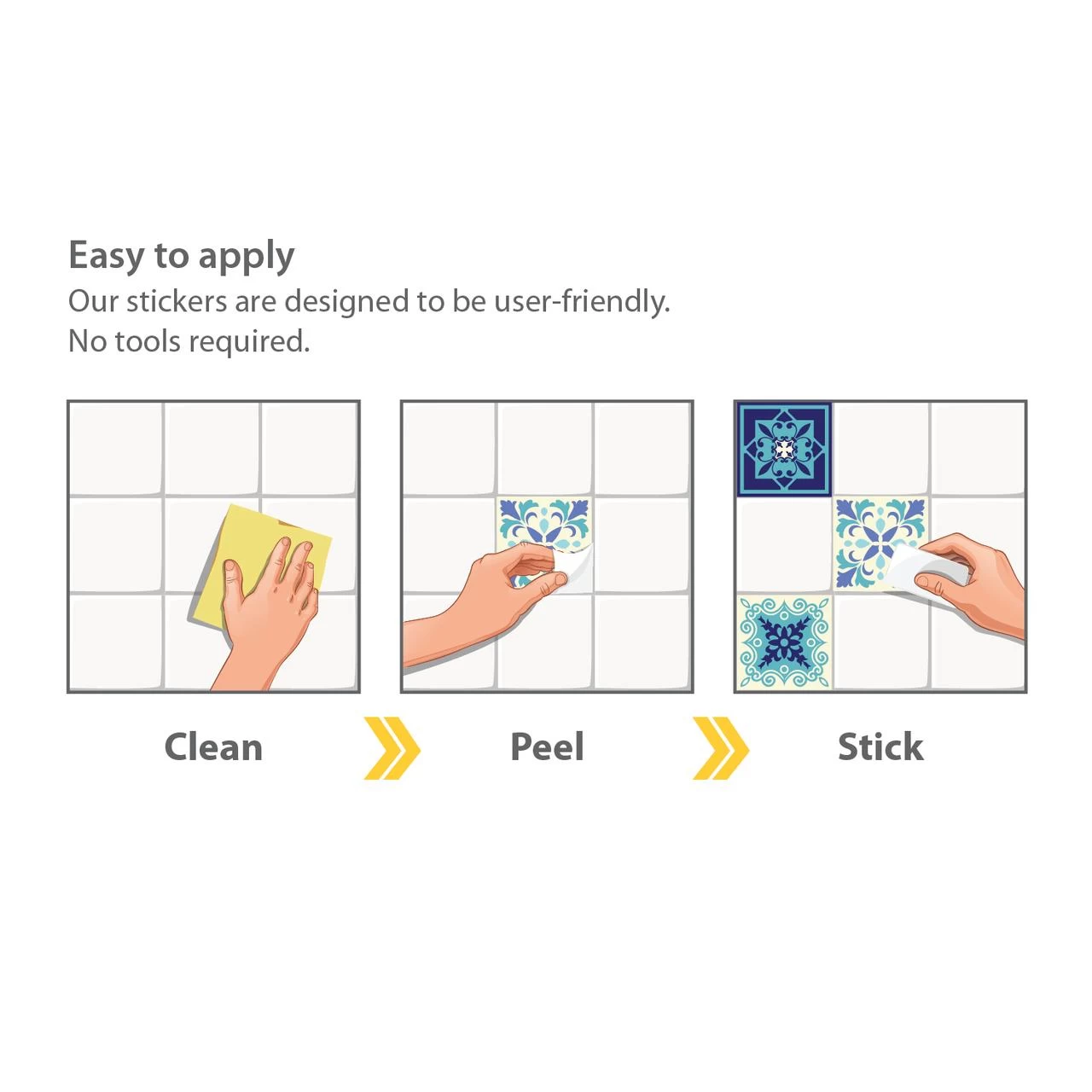 Walplus Peel And Stick Wall Tile Sticker Kitchen Bathroom Backsplash Splashback Tile Paint Stick On Tile Daliah Blue And Turquoise Mediterranean - Image 6