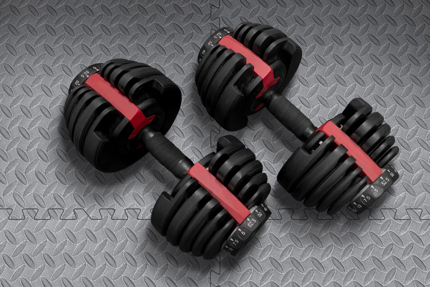 Norsk Black 24 In. X 24 In. EVA Foam Solid Color Diamond Plate Interlocking Tile (30-Tile) - Image 8