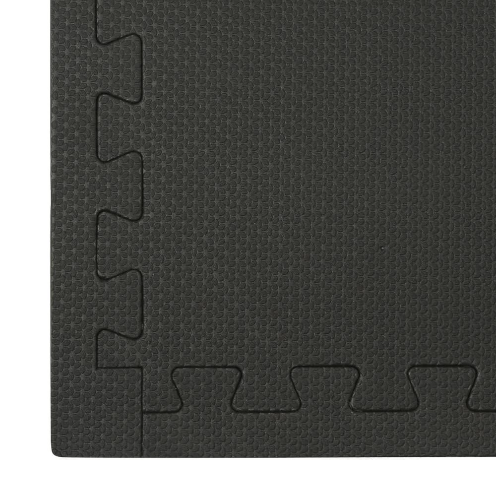 Norsk Blue/Black 24 In. X 24 In. EVA Foam Sport Multi-Purpose Reversible Interlocking Tile (24-Tile) - Image 4