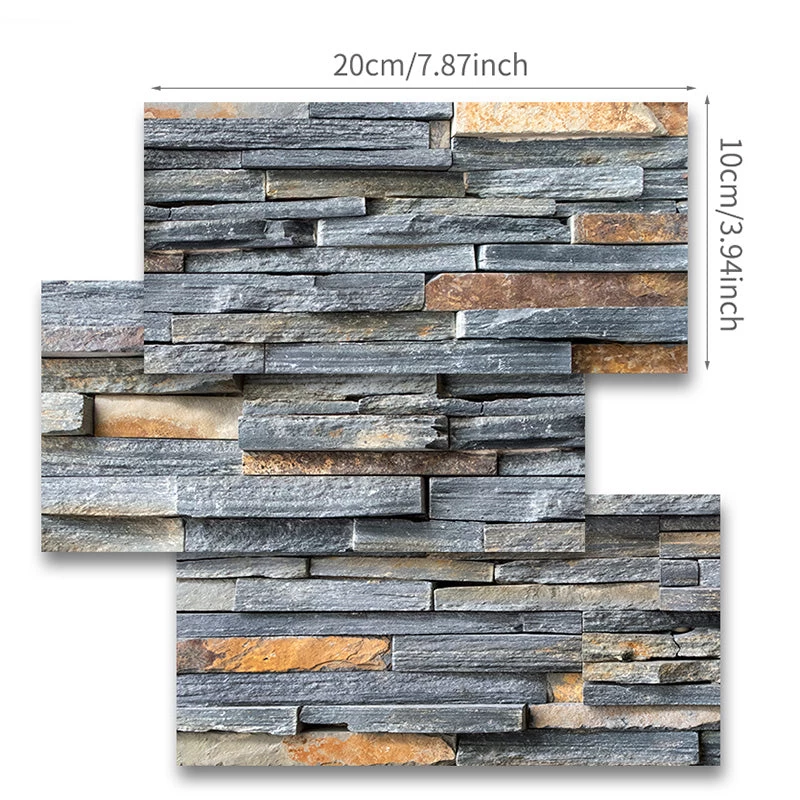 Goory Self-Adhesive Vinyl Flooring Tiles Waterproof Peel And Stick Tiles Wall Stickers For Home Decor,Gray Wood Grain - Image 3