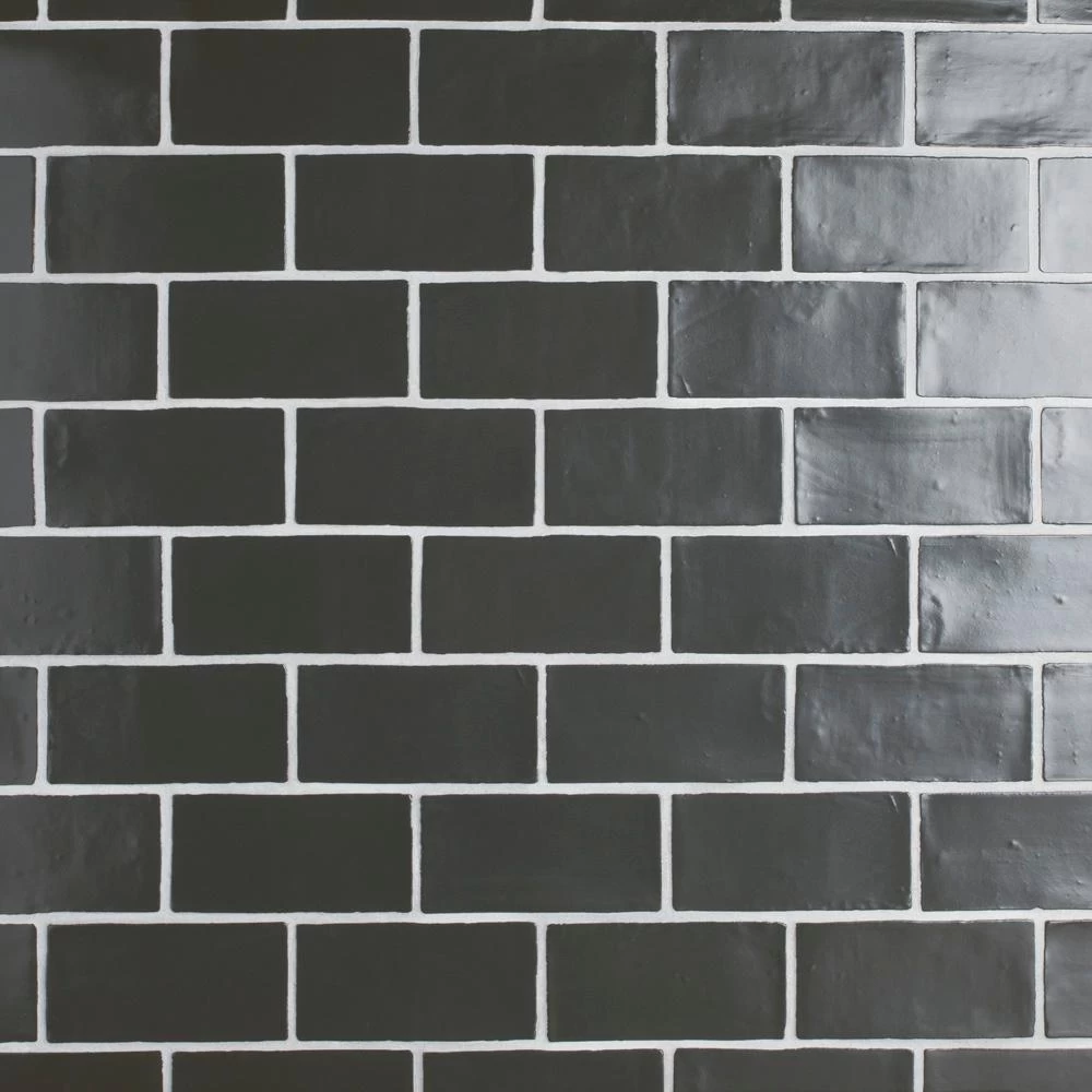 Merola Tile Chester Matte Nero 3 In. X 6 In. Ceramic Wall Subway Tile (6.02 Sq. Ft. / Case) - Image 5