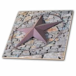 3dRose Texas Star, Austin, Texas, Usa - Ceramic Tile, 12-inch