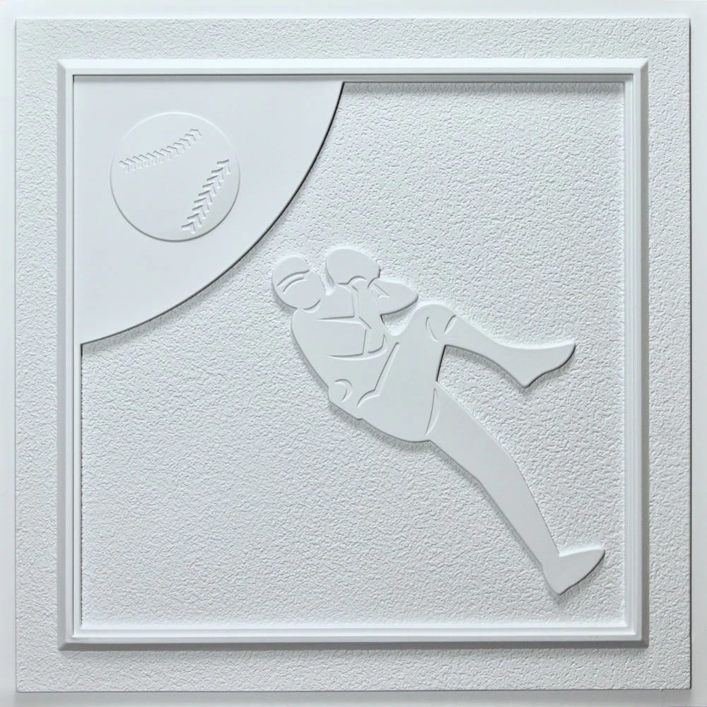 Baseball White 24-inch Ceiling Tiles (10 Tiles) - Image 3