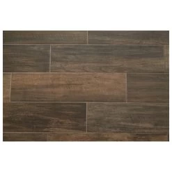 Daltile Brentwood Walnut 6 In. X 24 In. Glazed Porcelain Floor And Wall Tile (14.55 Sq. Ft. / Case)