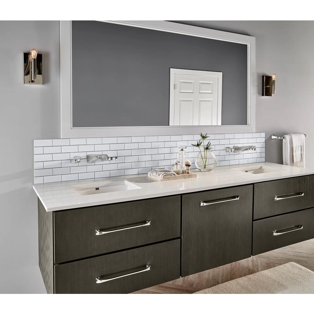 MSI Retro Brick Bianco 11.57 In. X 11.3 In. X 6 Mm Matte Porcelain Mesh-Mounted Mosaic Tile (13.65 Sq. Ft. / Case) - Image 2