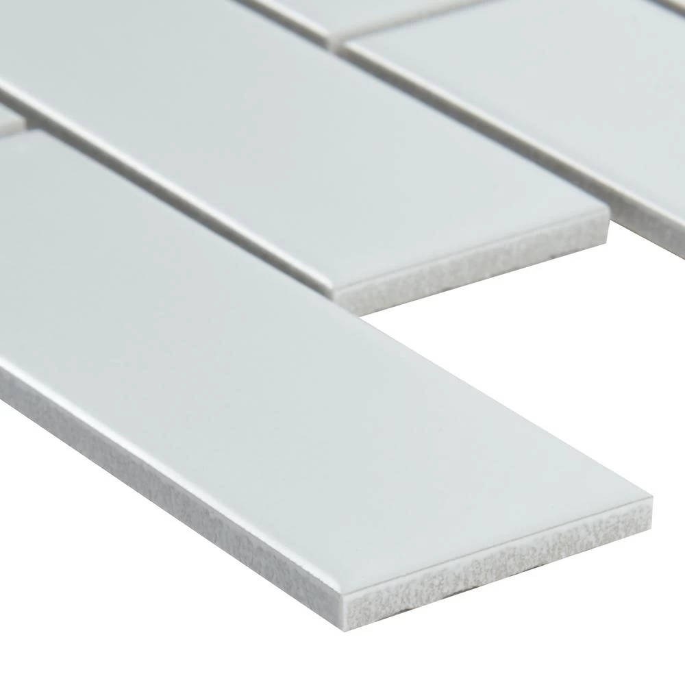MSI Retro Brick Bianco 11.57 In. X 11.3 In. X 6 Mm Matte Porcelain Mesh-Mounted Mosaic Tile (13.65 Sq. Ft. / Case) - Image 5