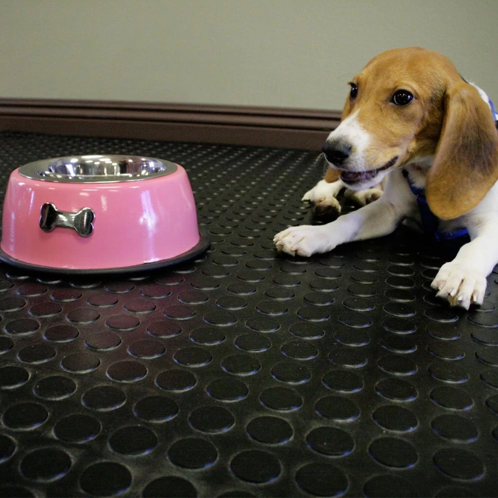 Rubber-Cal Coin Grip 4 Ft. X 40 Ft. Brown Commercial Grade PVC Flooring - Image 6