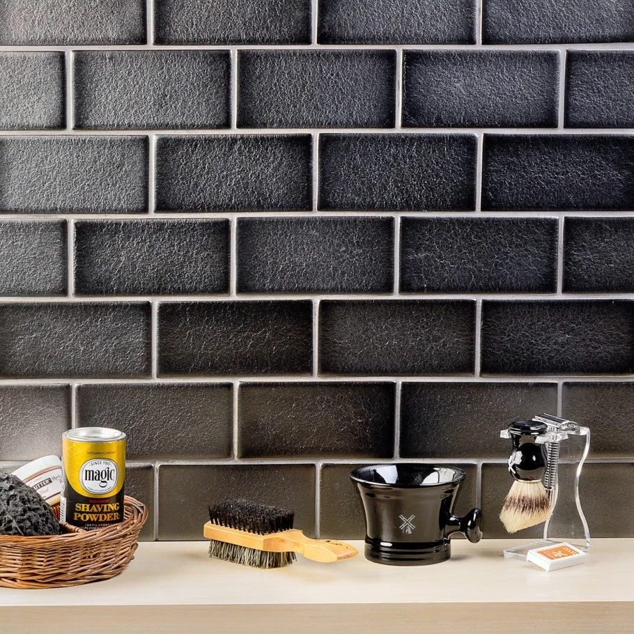 Divine Gunmetal 3 In. X 6 In. Polished Ceramic Subway Tile (32 Pieces, 4 Sq. Ft. / Case) - Image 2