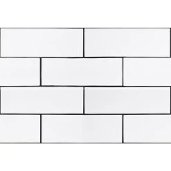 MSI City Bianco 4 In. X 12 In. Glossy Ceramic White Subway Tile (9.99 Sq. Ft./case)